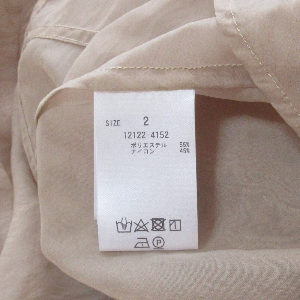 クラネ シアーバルーンスリーブタイブラウス