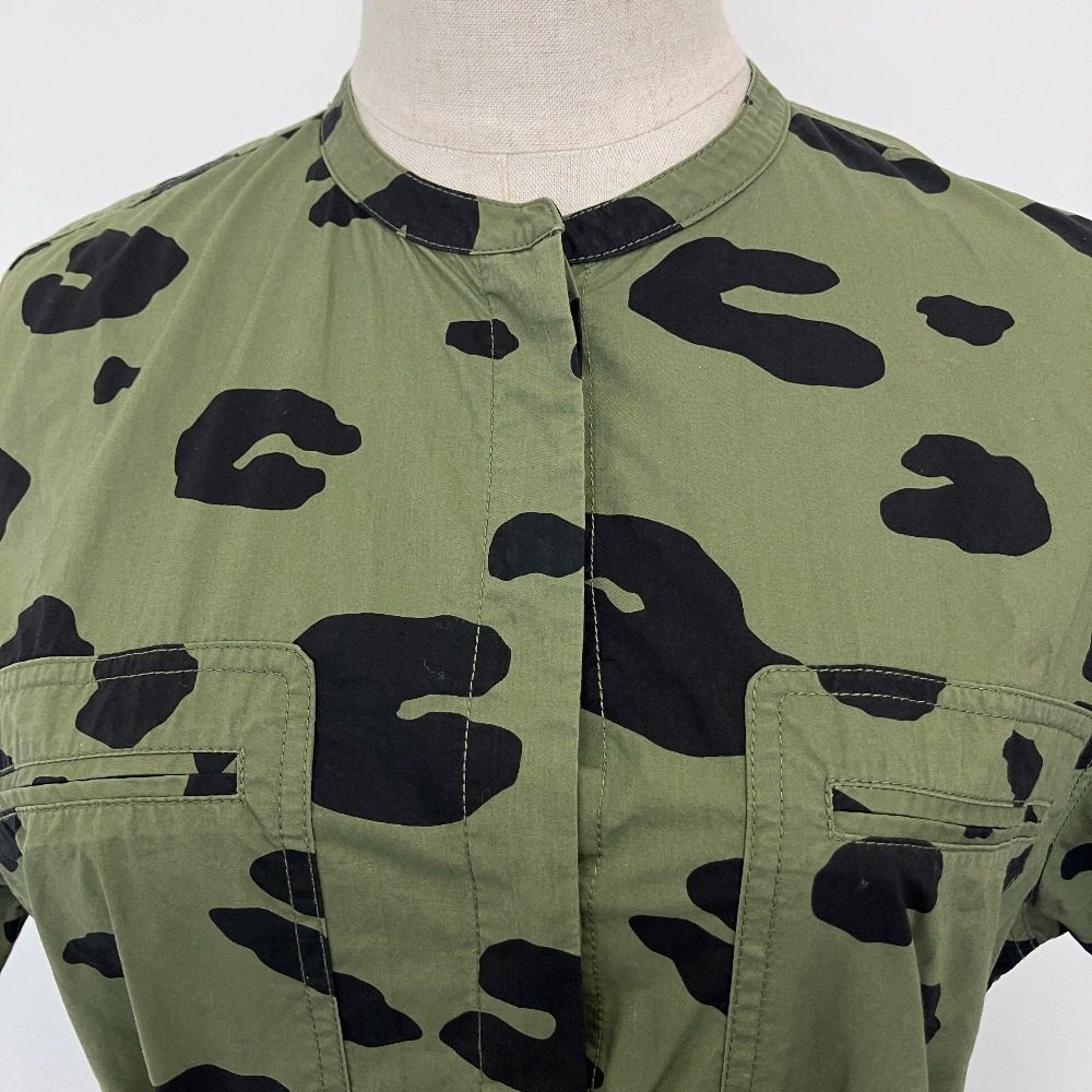 セオリー LEOPARD POPLIN シャツワンピース