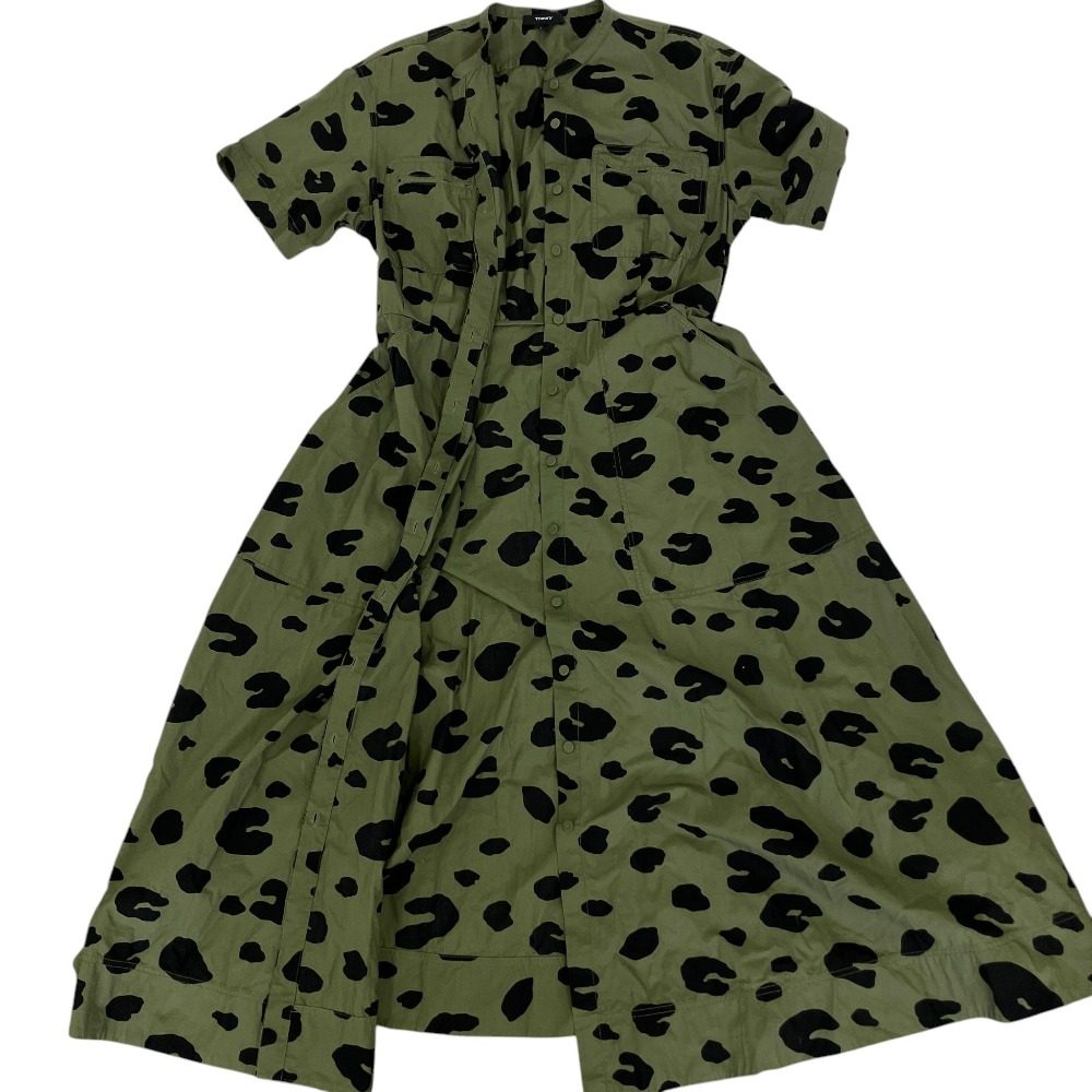 セオリー LEOPARD POPLIN シャツワンピース