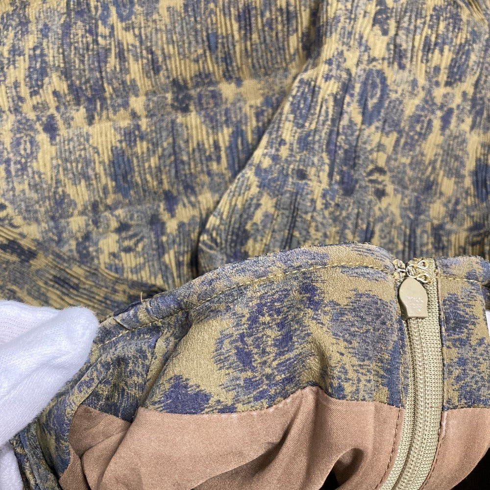 クラネ CHINTZ FLOWER PLEAT ロングワンピース