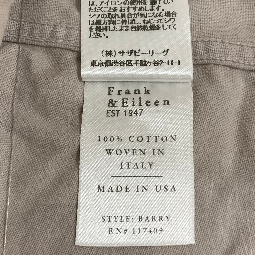 フランクアンドアイリーン BARRYロングスリーブオープンカラーシャツ