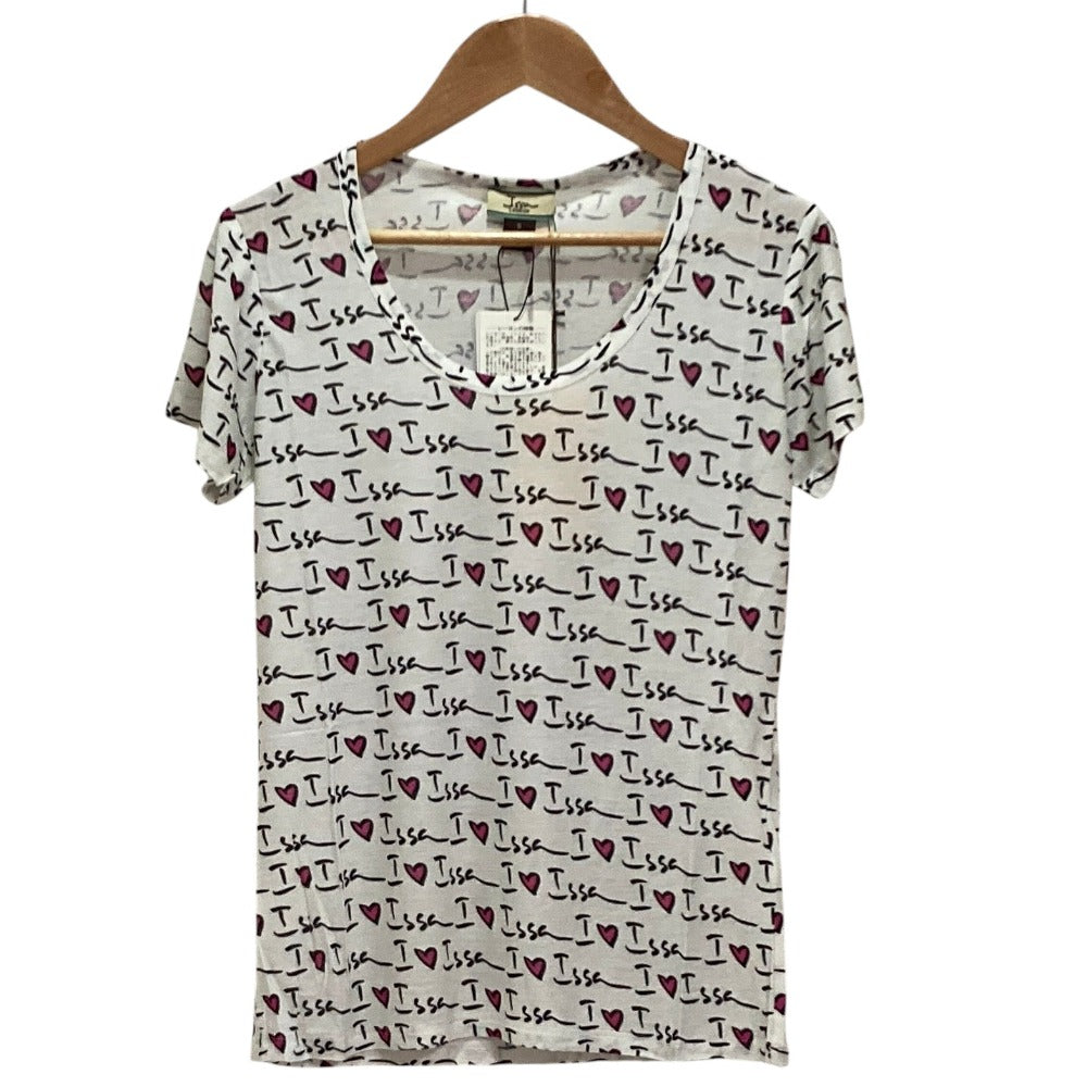 イッサロンドン ロゴプリントコットンTシャツ