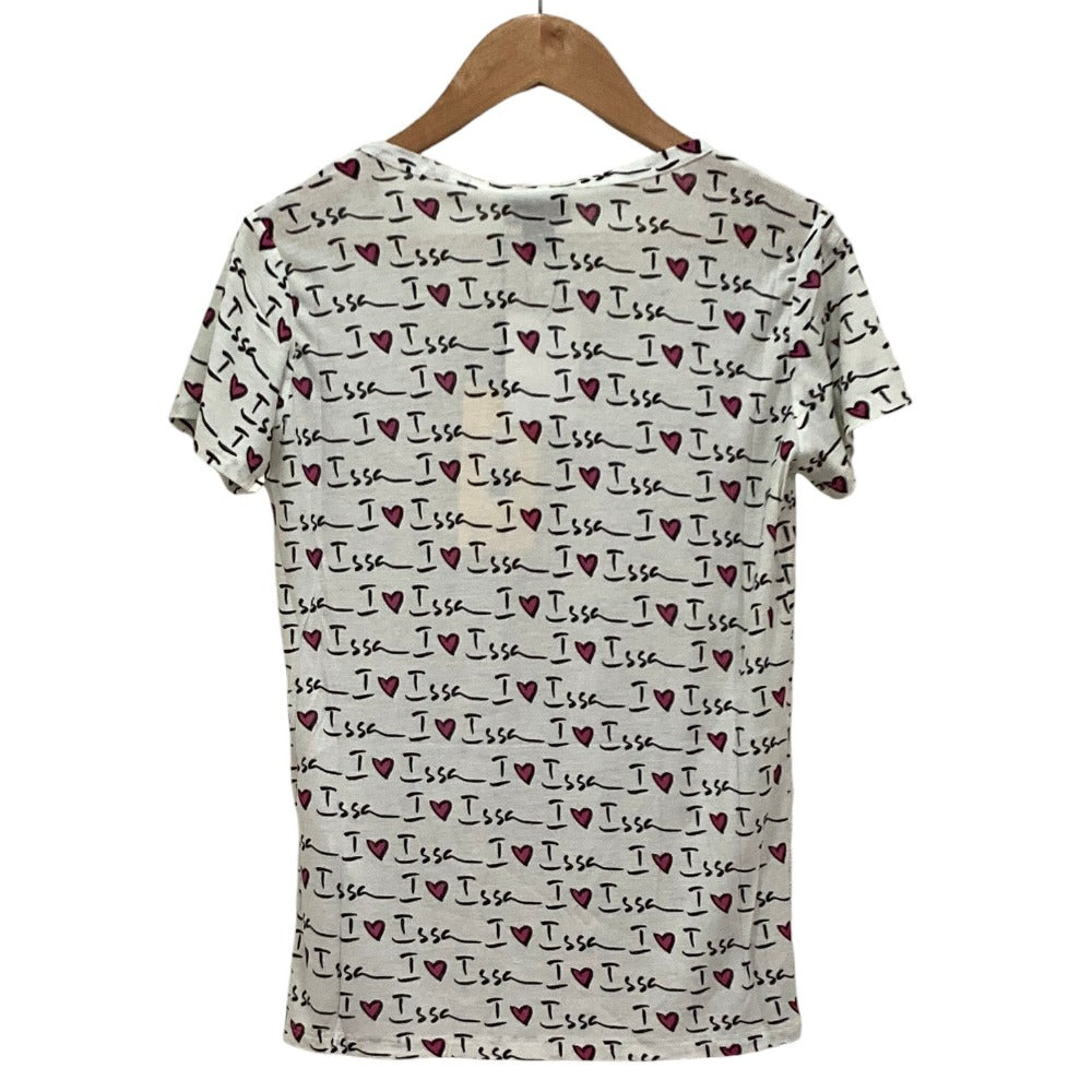 イッサロンドン ロゴプリントコットンTシャツ