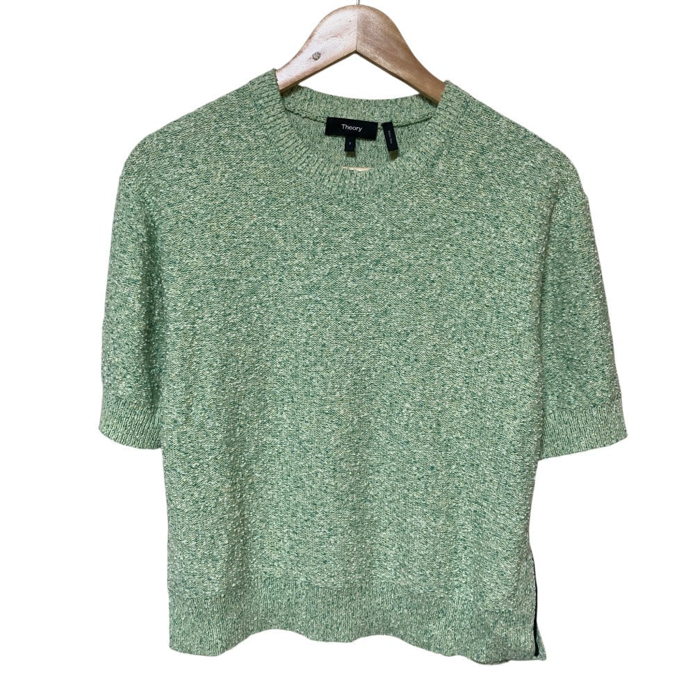 セオリー CROP TEE TWEED 半袖ニット