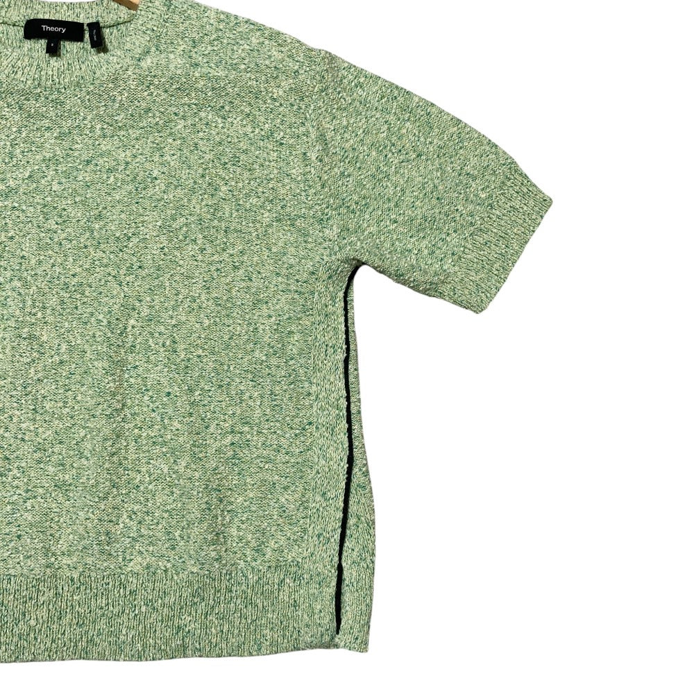 セオリー CROP TEE TWEED 半袖ニット