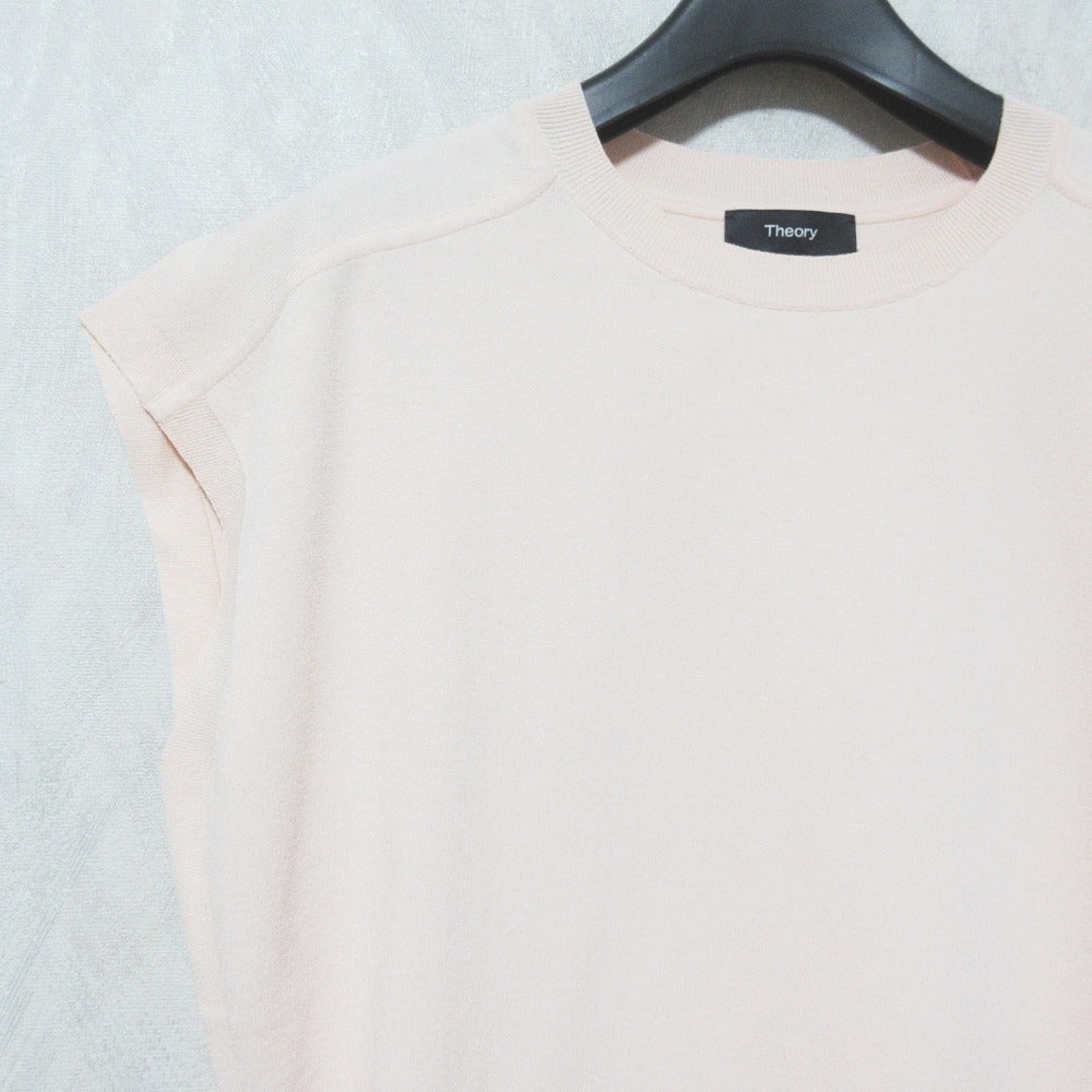 セオリー WOOSTER CREPE KNIT ノースリーブニットトップス