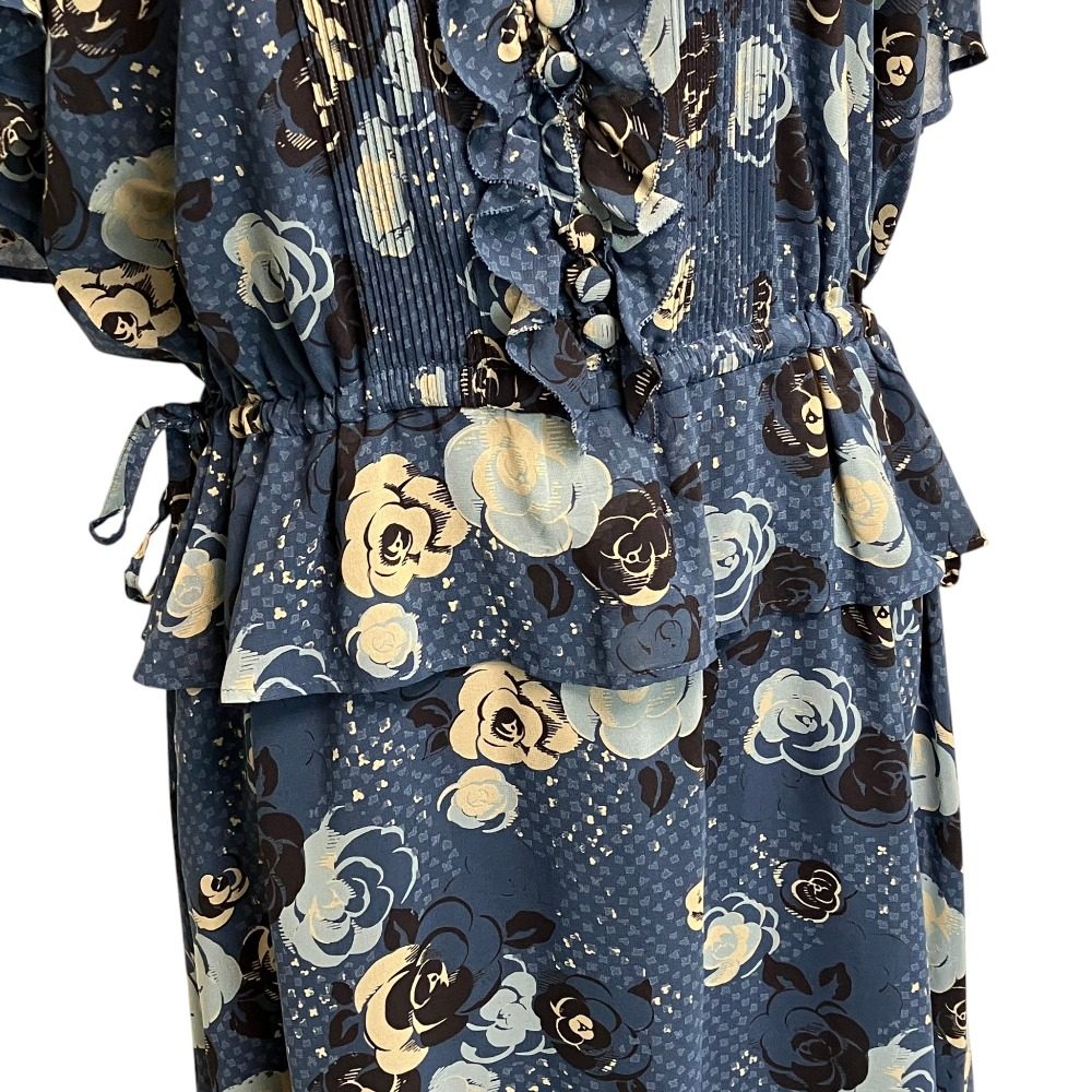 インゲボルグ シフォンツイードカメリアプリントワンピース