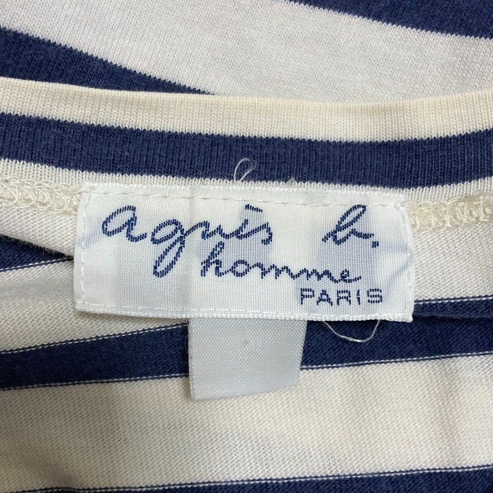 アニエスベーオム ボーダー長袖Tシャツ