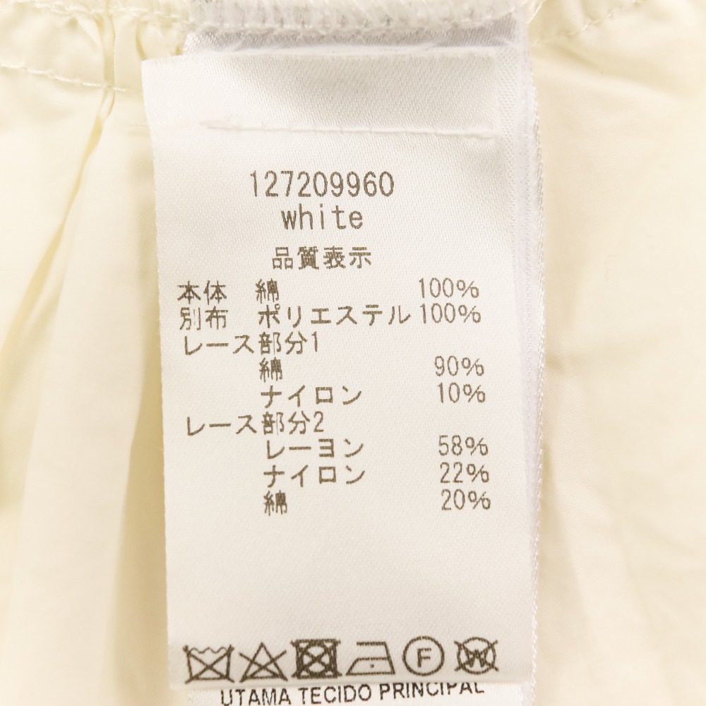 エリザベッタフランキ レースドッキングロングワンピース