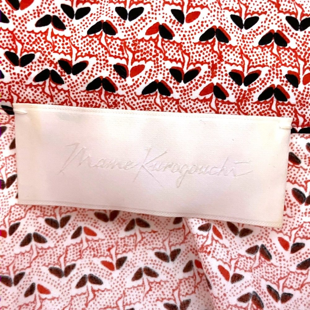 マメクロゴウチ Crane Pattern シルクシャツ