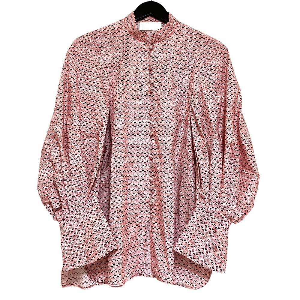 マメクロゴウチ Crane Pattern シルクシャツ