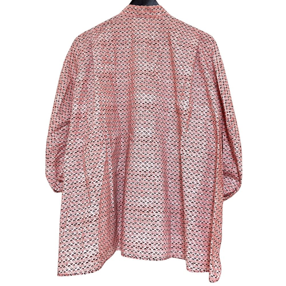 マメクロゴウチ Crane Pattern シルクシャツ