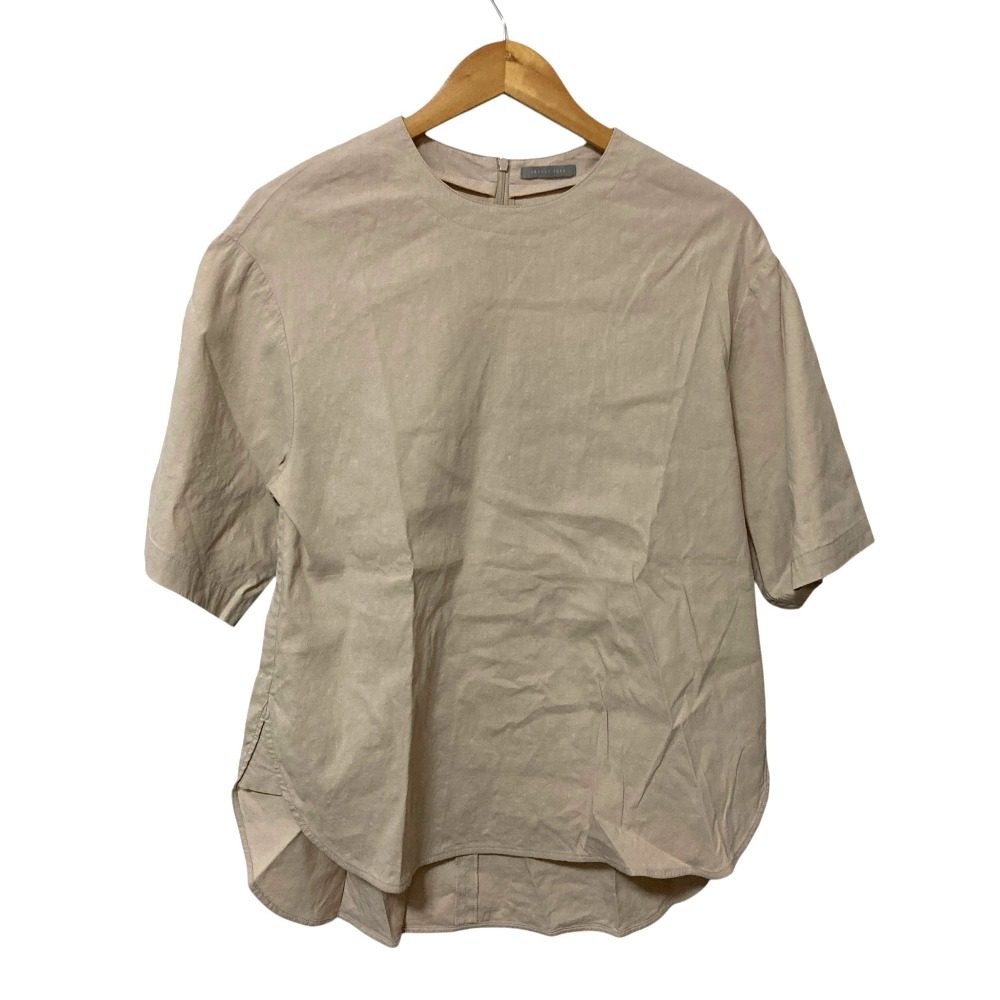 セオリーリュクス ECO CRUNCH WASH ELIANI リネンショートスリーブカットソー