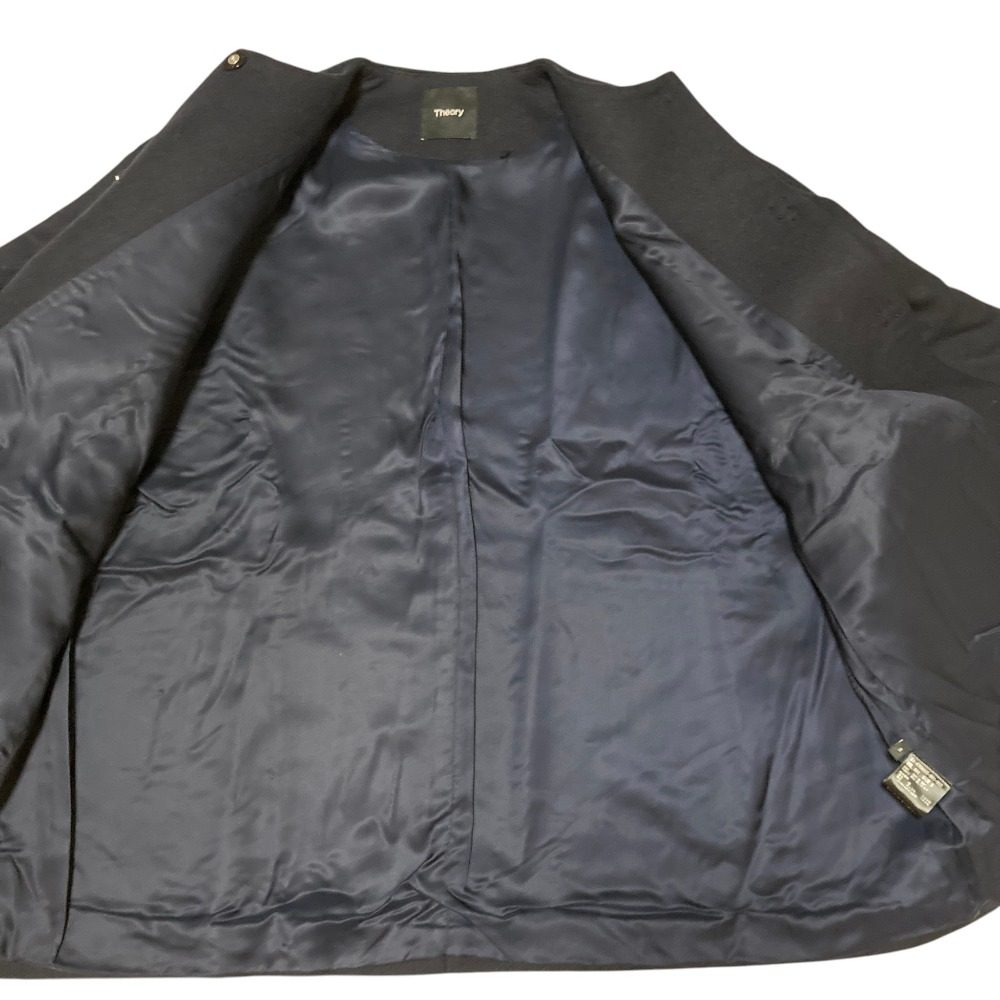 セオリー WOOL MELTON ノーカラーコート