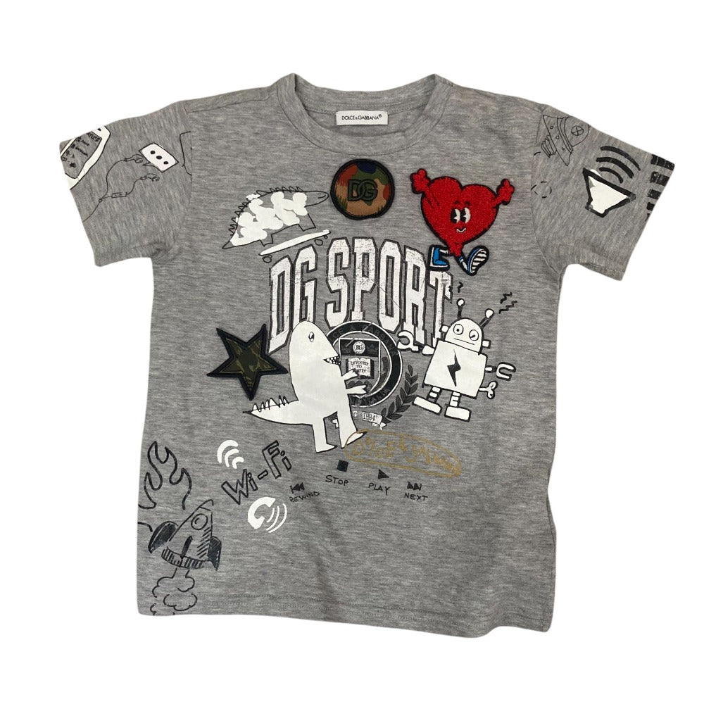 ドルチェ&ガッバーナ プリントコットンTシャツ