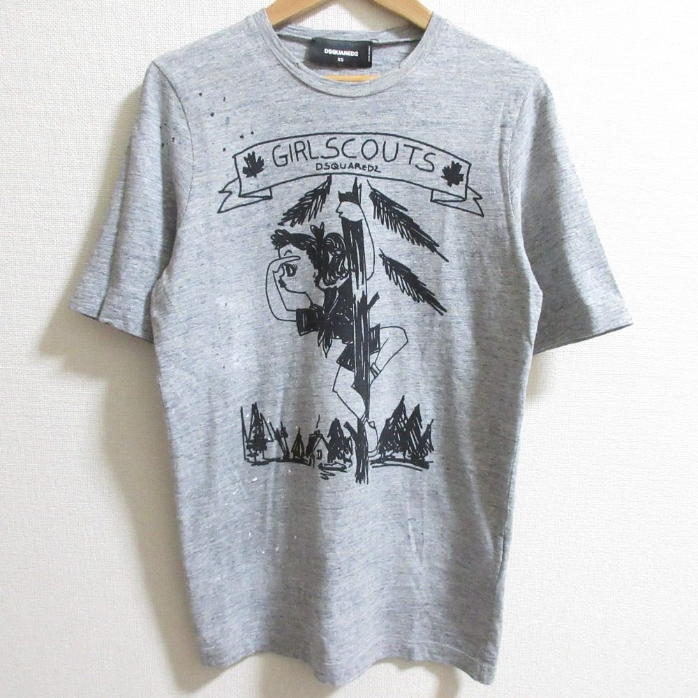 DSQUARED2 プリントコットンTシャツ