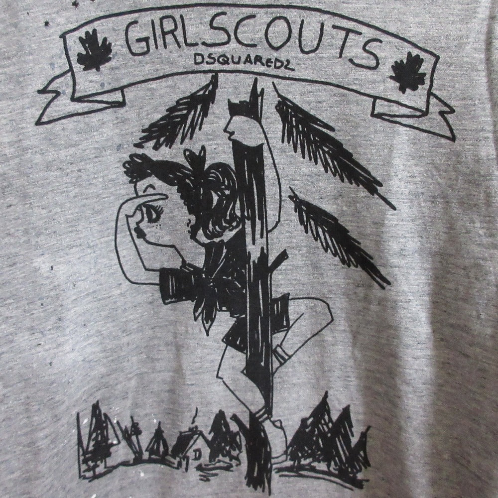 DSQUARED2 プリントコットンTシャツ