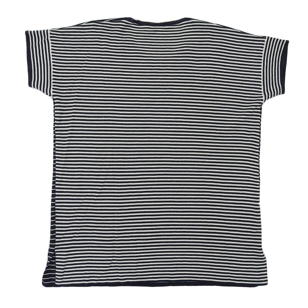 Loro Piana カシミヤ100% ボーダー柄ニットカットソー