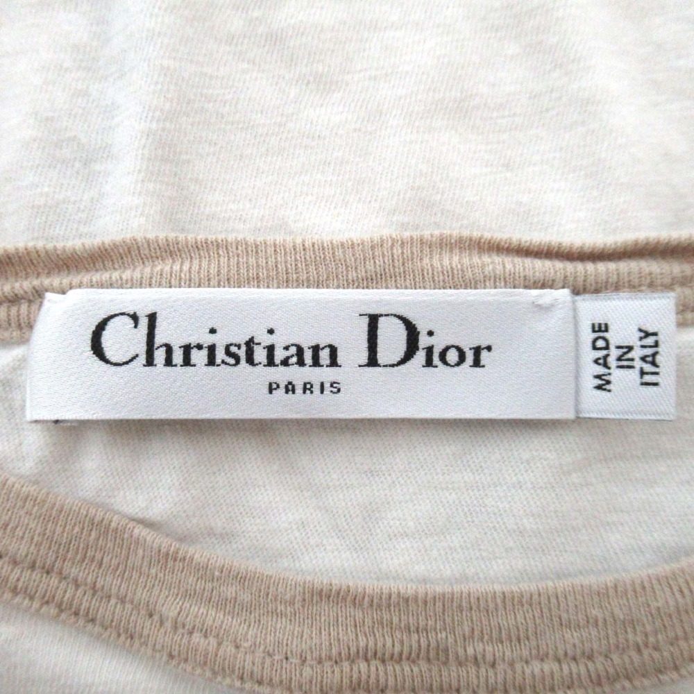 クリスチャンディオール コットンリネンブレンド半袖Tシャツ