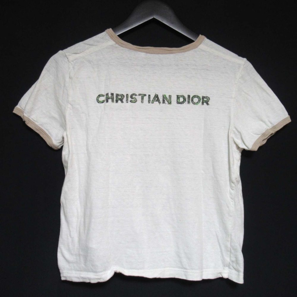 クリスチャンディオール コットンリネンブレンド半袖Tシャツ