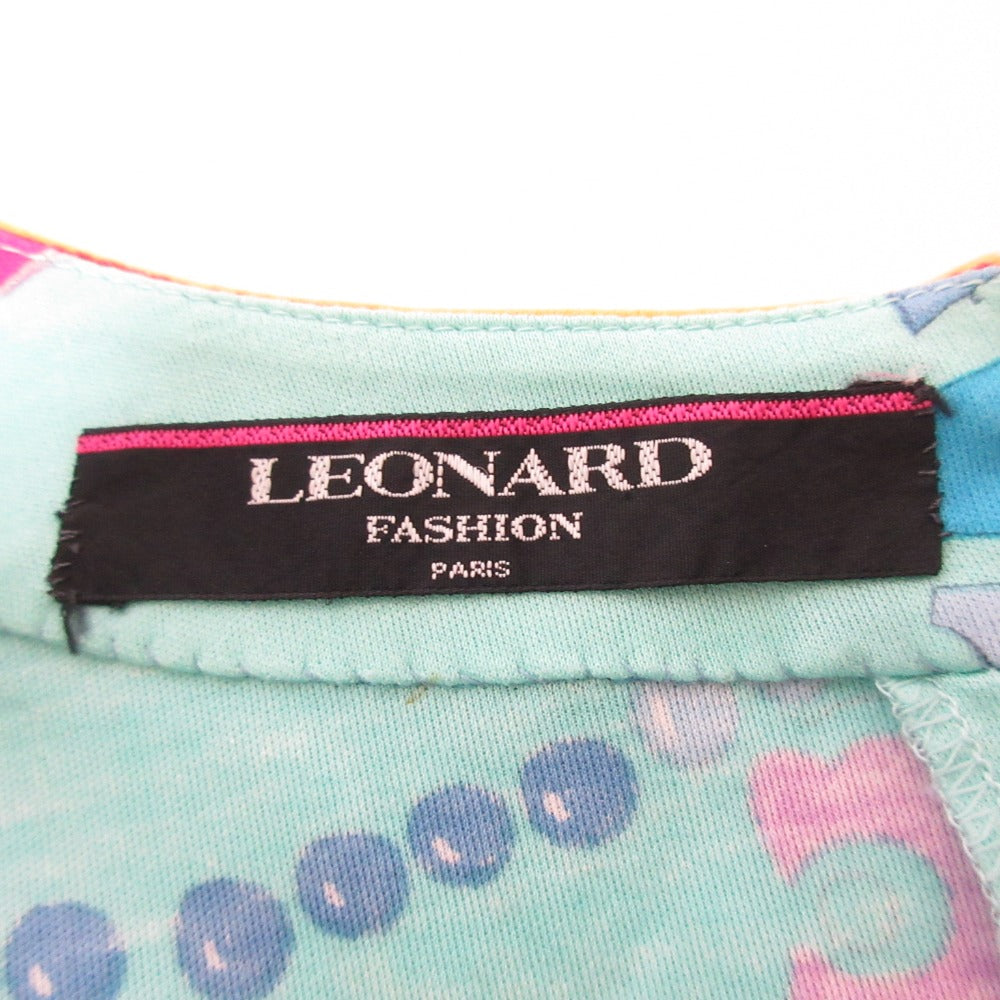 LEONARD フラワープリントカットソー