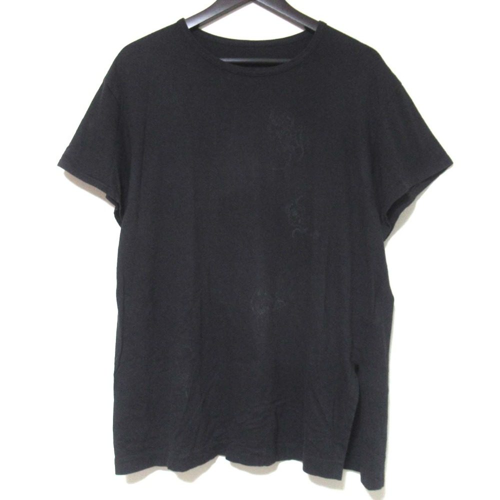 ヨウジヤマモト プリントコットンTシャツ