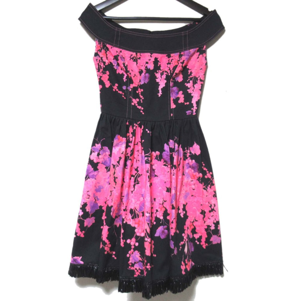 Blumarine フラワー ノースリーブ ドレス