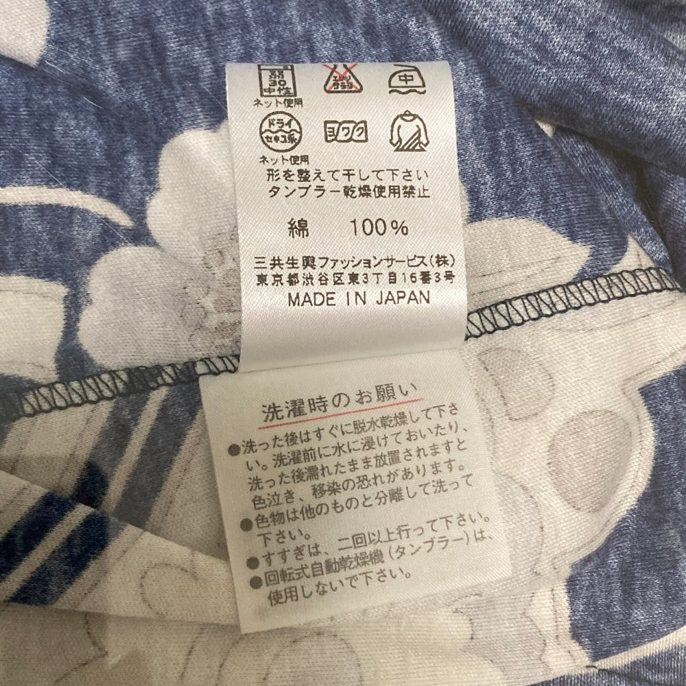 レオナール フラワープリントショートスリーブブラウス