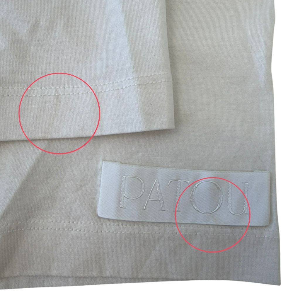 Patou EMBROIDERED COLLAR TEE SHIRT コットン Tシャツ