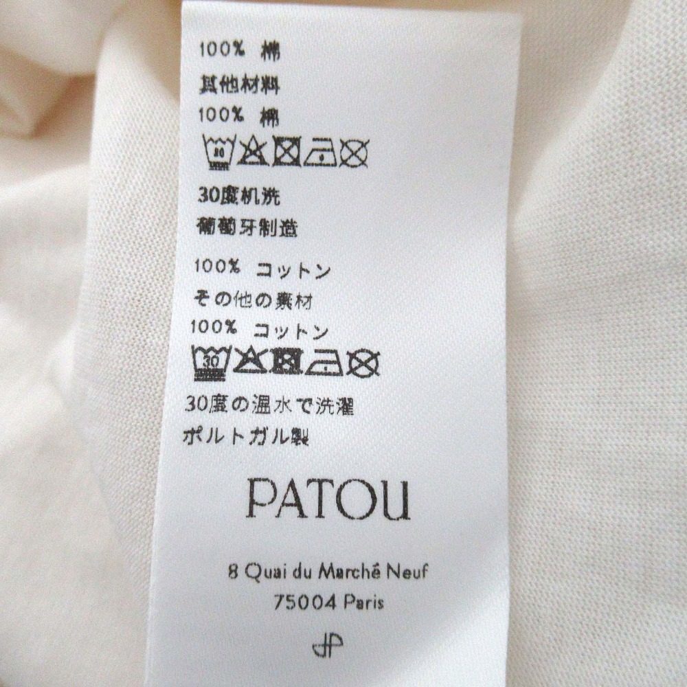 Patou EMBROIDERED COLLAR TEE SHIRT コットン Tシャツ