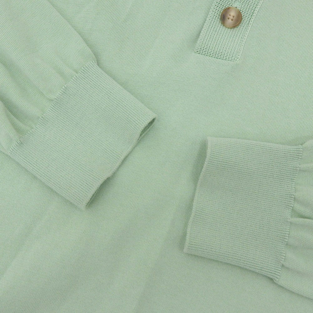 CABaN コットン ニット 長袖 ポロ シャツ