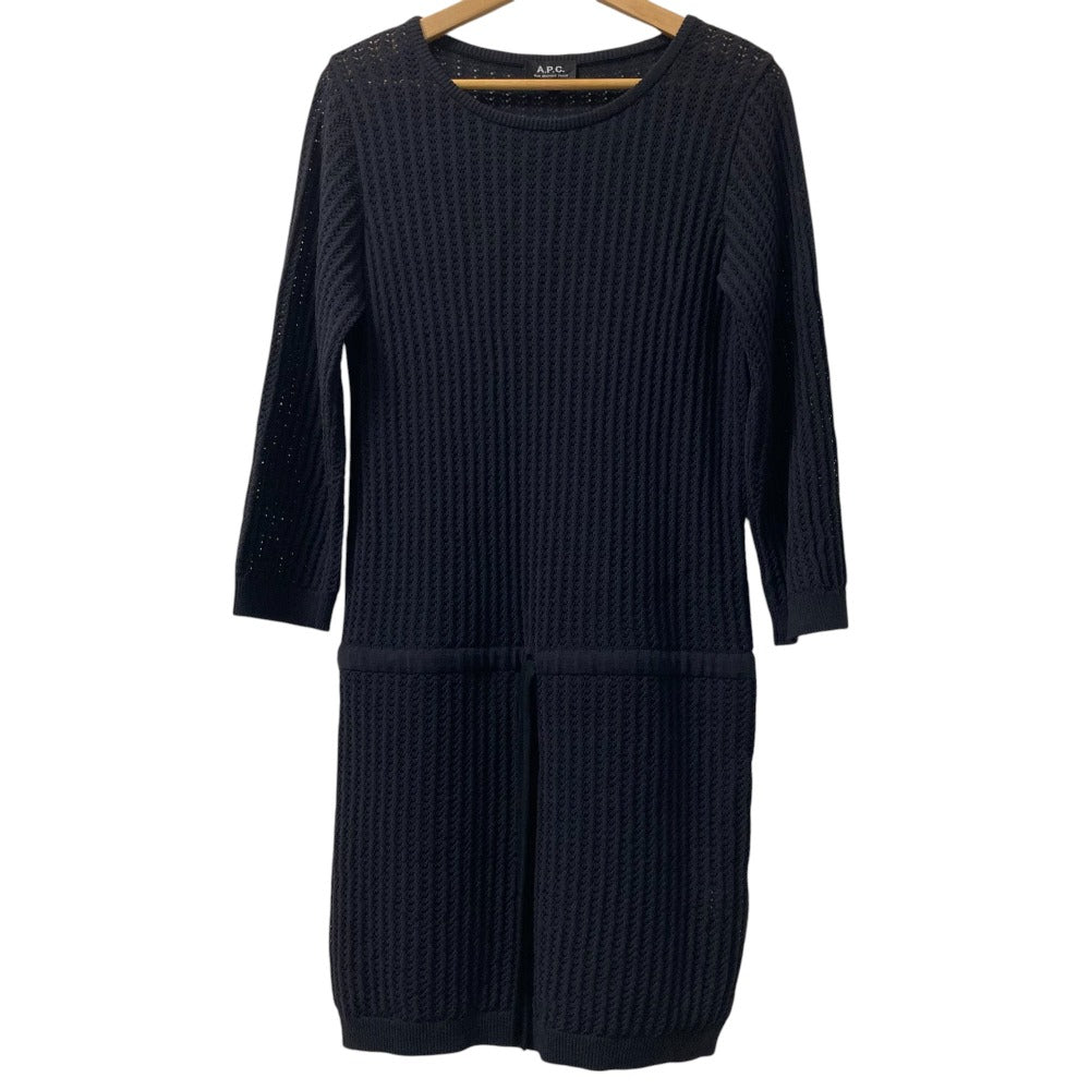 A.P.C. クロシェ ニット リネン ブレンド ドレス