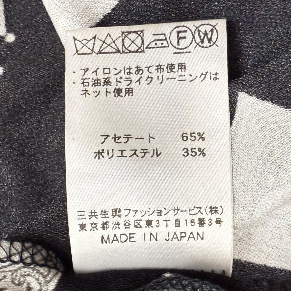 LEONARD FASHION アクセサリープリント カンカンストレッチ プルオーバーブラウス