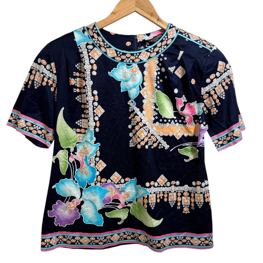 LEONARD FASHION ビジュープリントプルオーバー