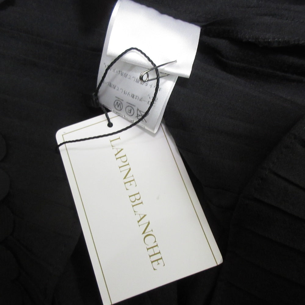 LAPINE BLANCHE フラワー モチーフ プリーツ ロング ドレス