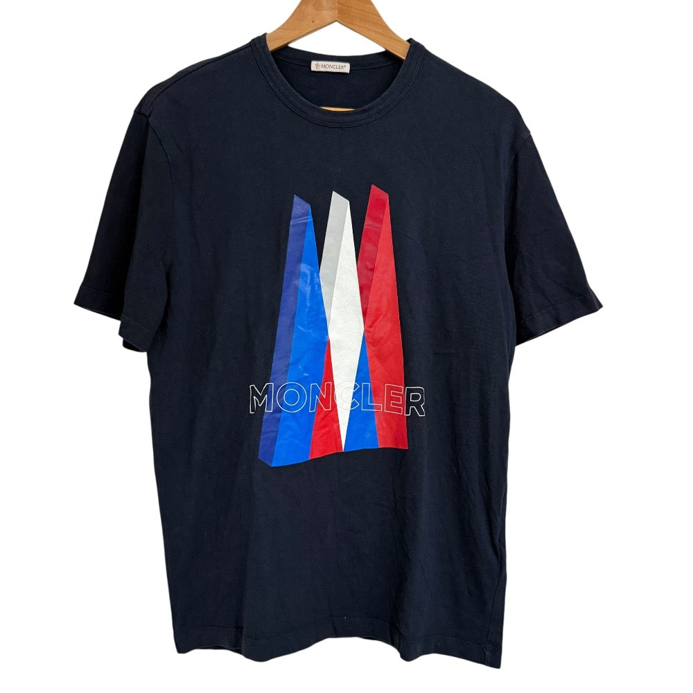 モンクレール コットンプリント半袖Tシャツ