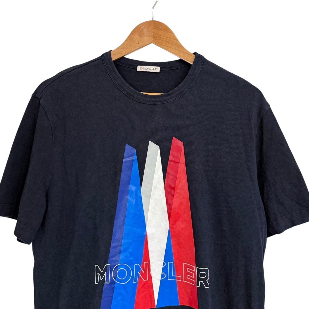 モンクレール コットンプリント半袖Tシャツ