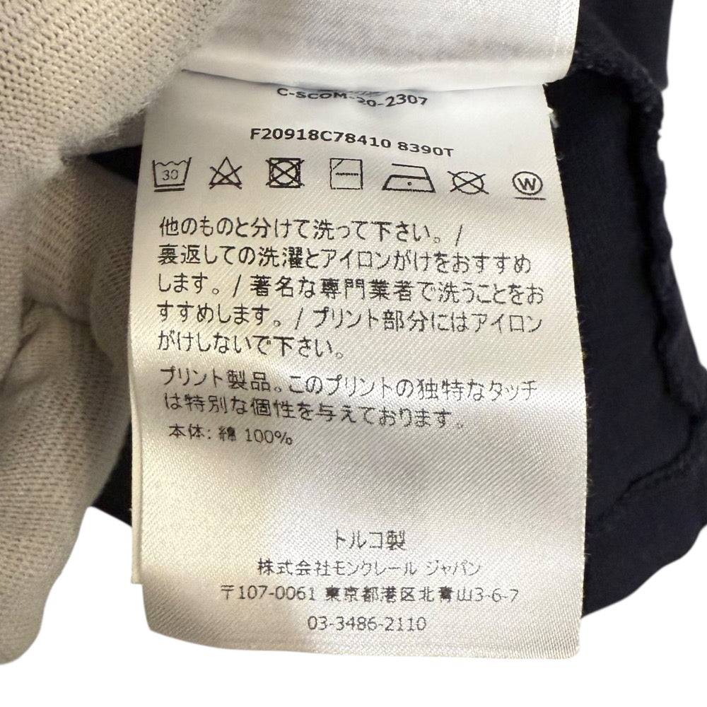 モンクレール コットンプリント半袖Tシャツ
