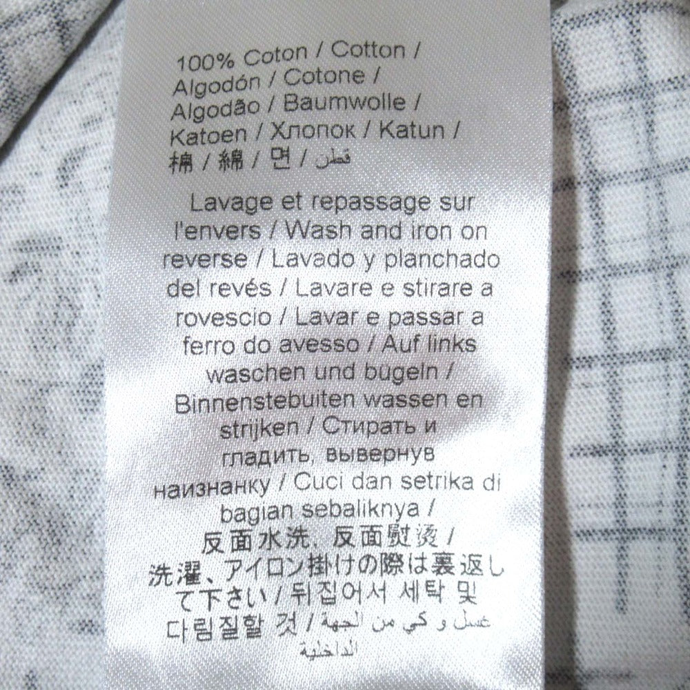 ケンゾー フラワーチェックプリントコットンTシャツ