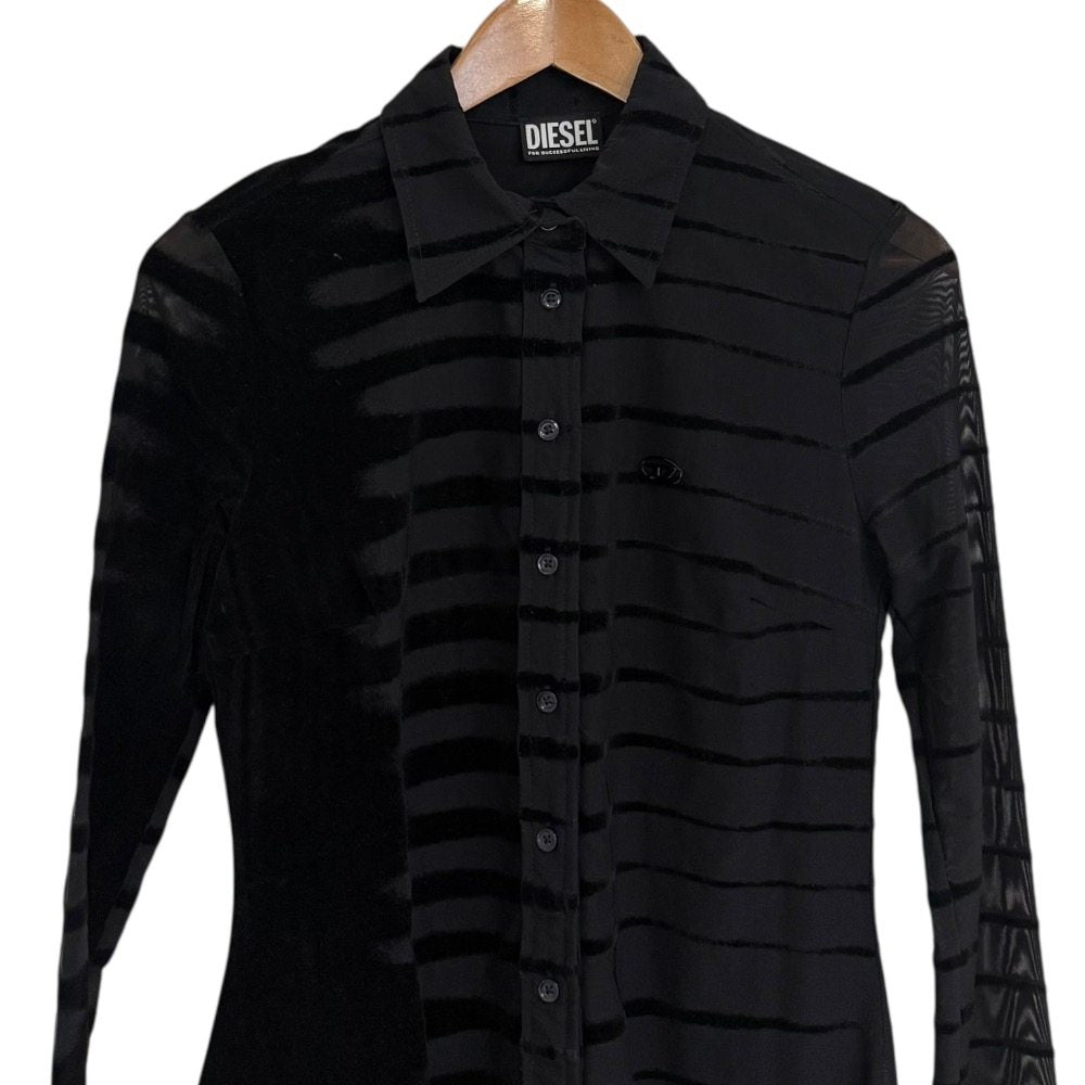 ディーゼル D-SHIRTY-C2 メッシュ ドレス