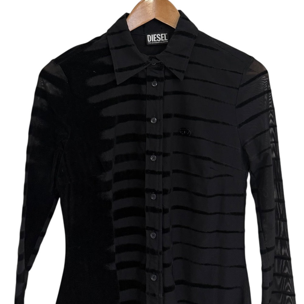 ディーゼル D-SHIRTY-C2 メッシュ ドレス