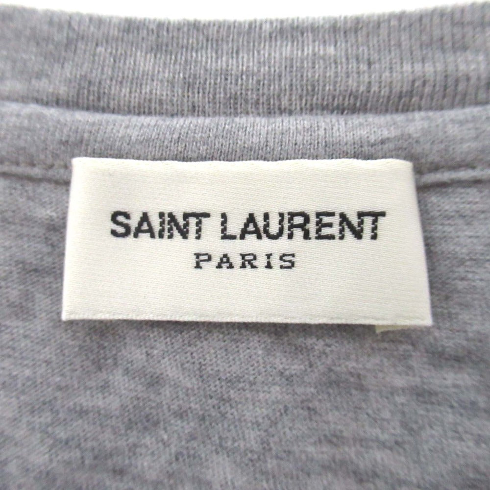 サンローラン パリ リバース ロゴ プリント Tシャツ