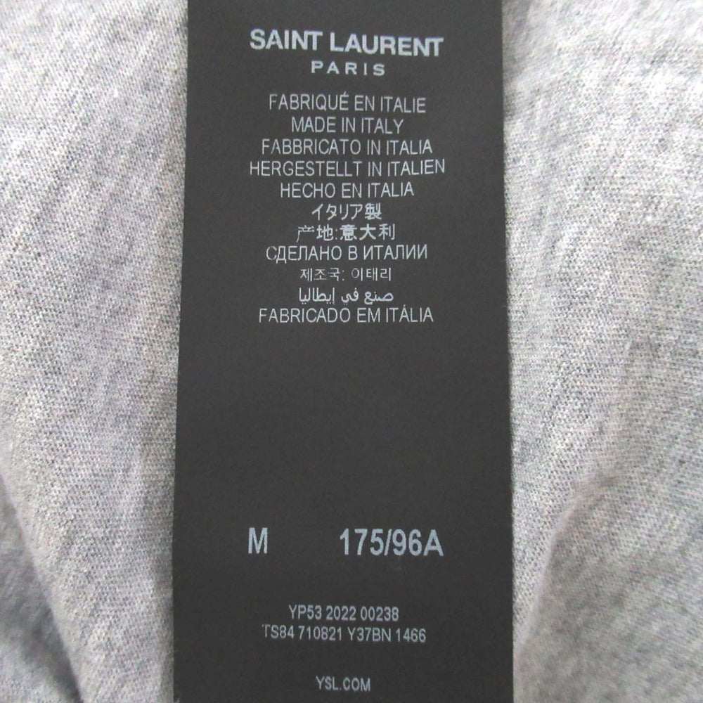 サンローラン パリ リバース ロゴ プリント Tシャツ