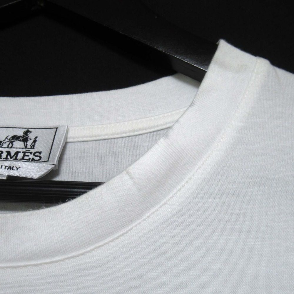 エルメス Chevaux en Symetrie コットン半袖Tシャツ