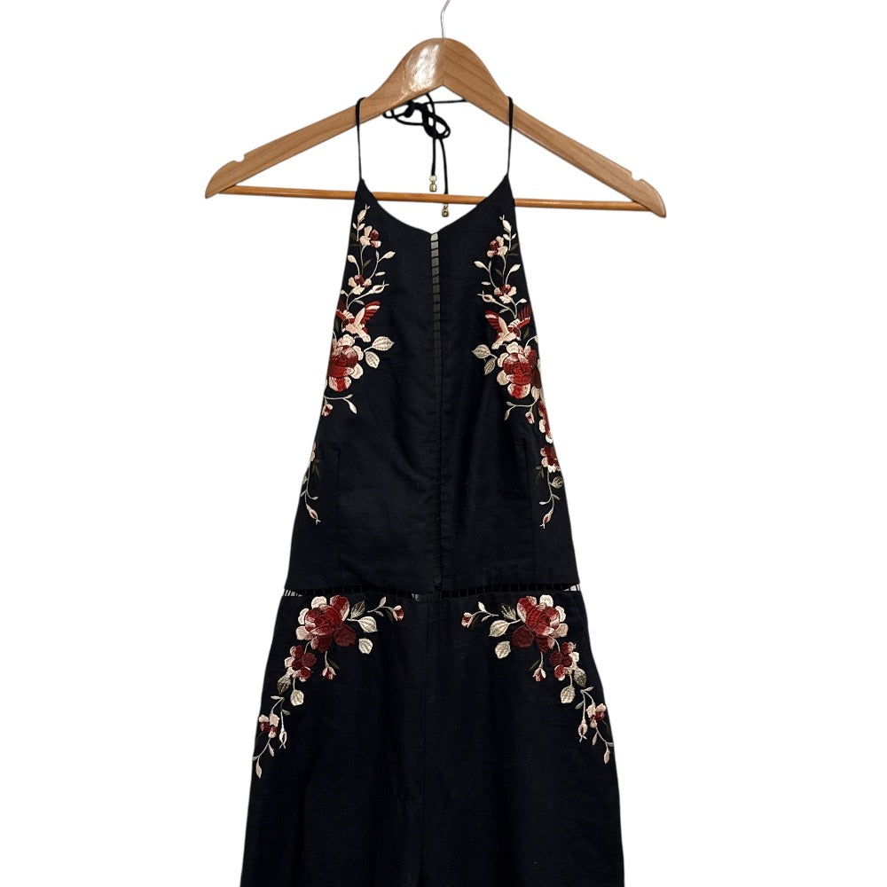 ZIMMERMANN 薔薇刺繍 リネンコットンオールインワン