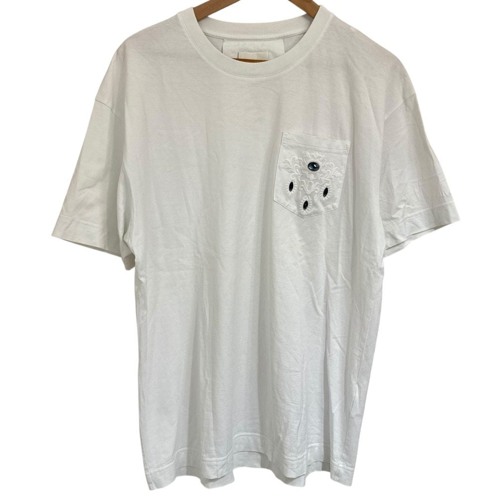 ジバンシィ ポケットエンブロイダリー コットン 半袖Tシャツ