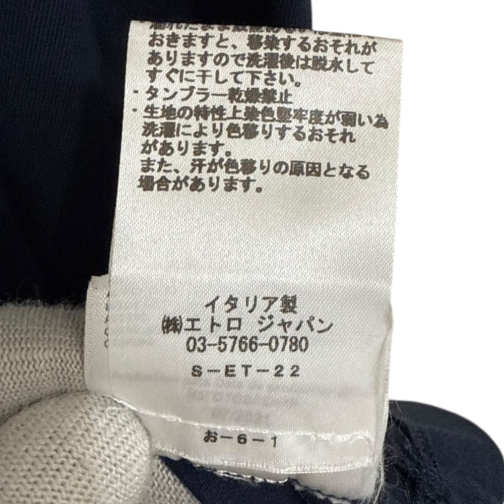 エトロ ペガサスプリント コットン 半袖Tシャツ