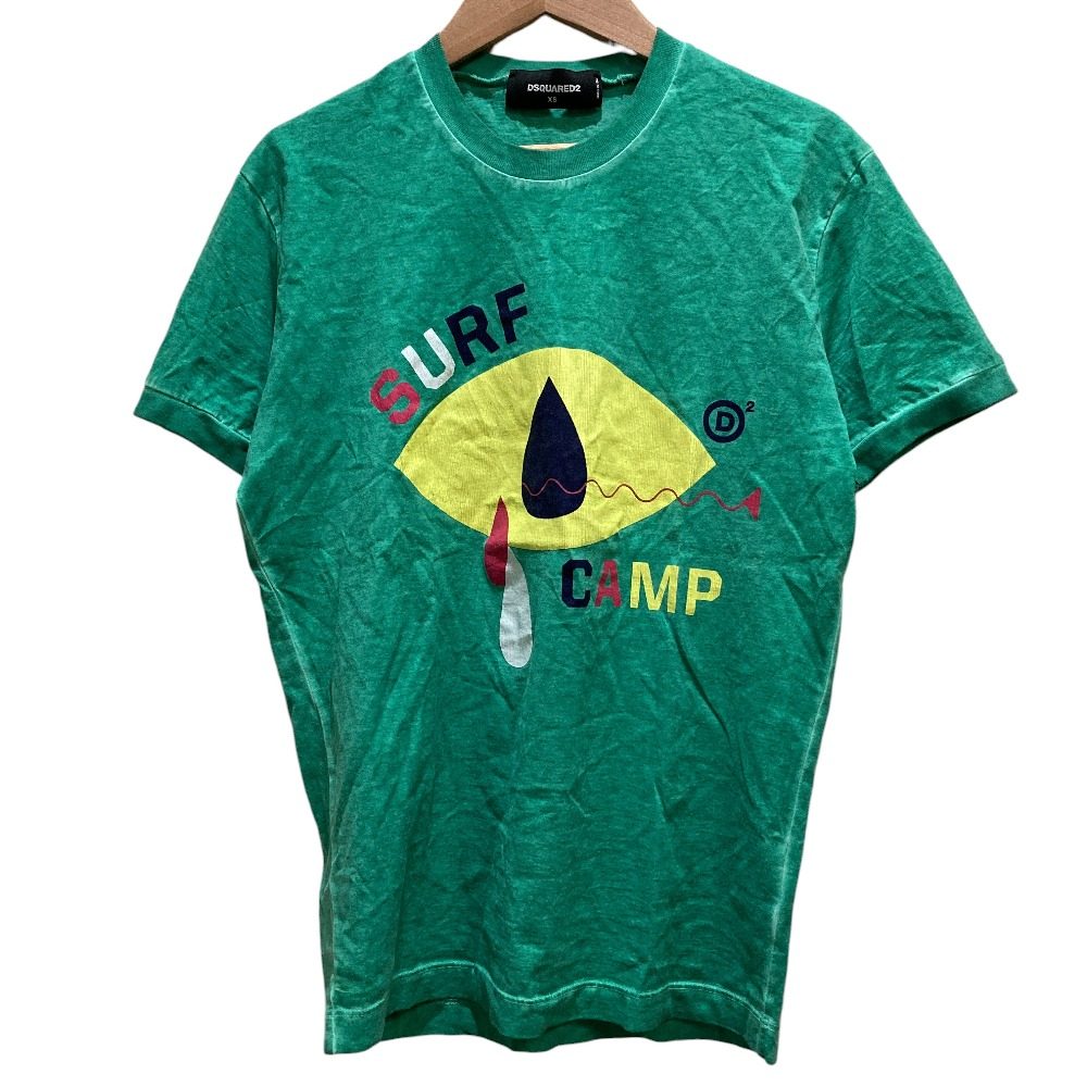 ディースクエアード SURF CAMP プリント コットンTシャツ
