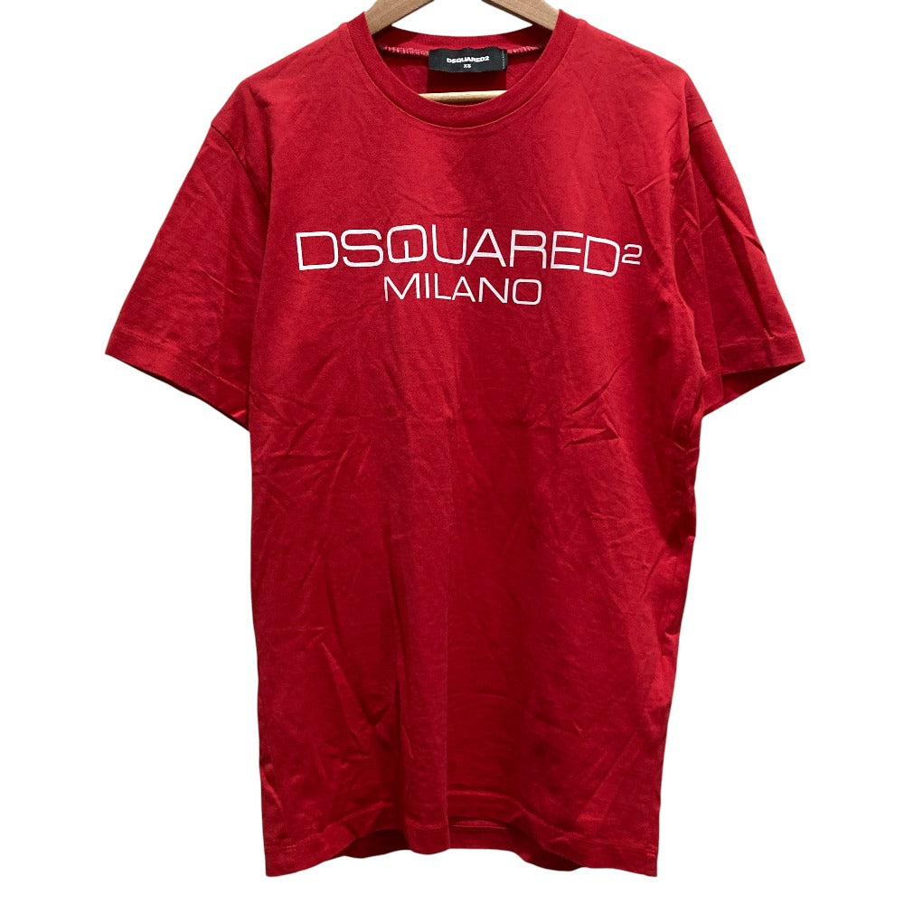 ディースクエアード ロゴプリント コットンTシャツ