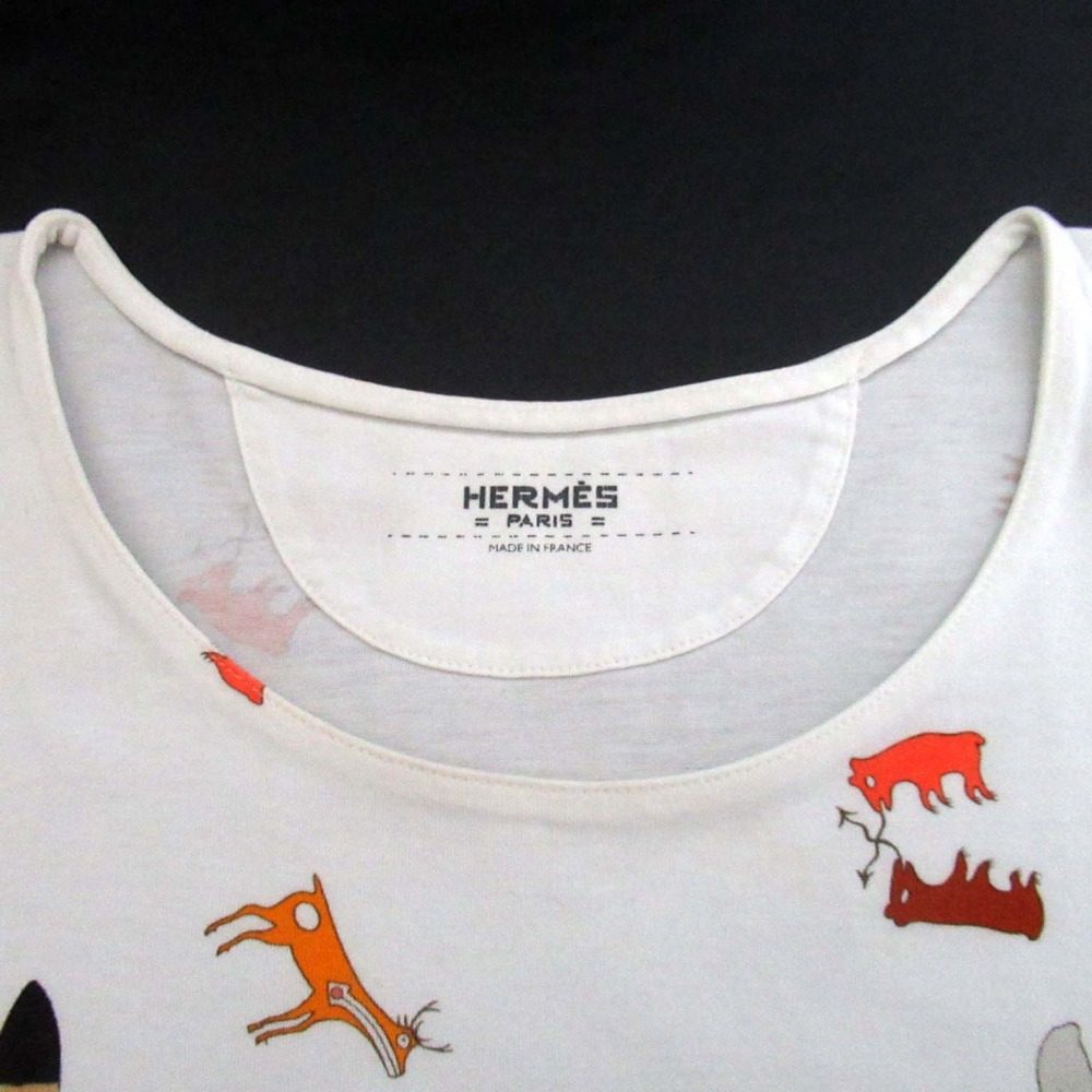 エルメス カチナプリント コットンTシャツ36